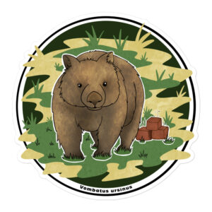 Vombat Klistermærke