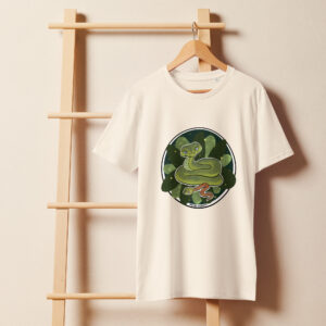 Grøn Katteøjesnog T-shirt - Økologisk